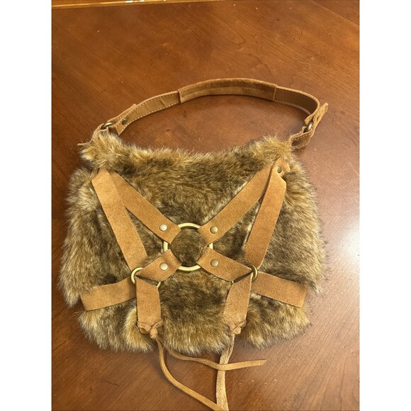 Lucky Brand  Leather BROWN LEATHER HOBO BAG - Picture 1 of 16